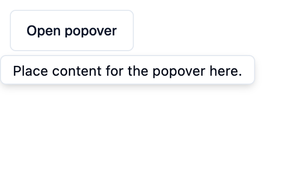 Popover